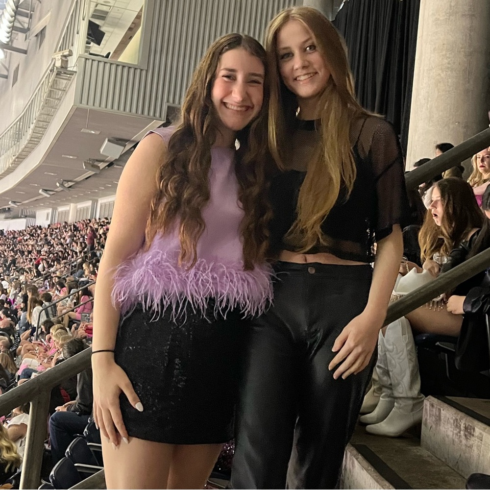 Pants Store Purple Feather Top
